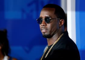 Rapper Sean “Diddy” Combs arrives at the 2016 MTV Video Music Awards in New York.